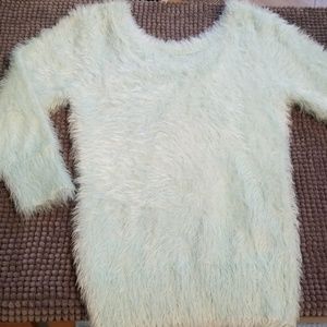 Super soft and fuzzy sweater with lots of stretch